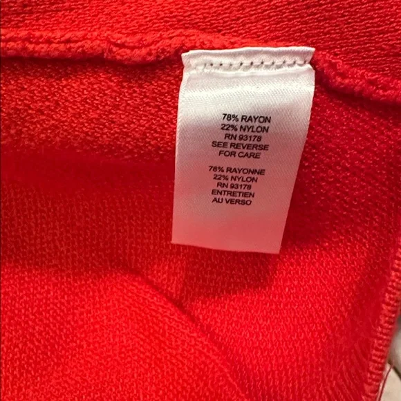 T Tahari red open from crop cardigan small - Picture 5 of 5